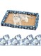 Xspring Pet Cooling Bed, Breathable Ice Rattan Dog Cooling Mat, Summer Comfortable Cat Cooling Bed with Pillow Fence, Indoor Pet Sleeping Mats for Small and Cat Dog Bed (50x40cm)