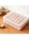 SWIUKPHE Deviled Egg Containers with Lid, 24 Portable Storage Carrier with Lid for Eggs Egg Holder for Refrigerator Clear Egg
