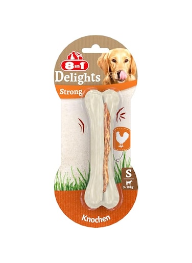 8in1 8 in 1 Delights Chicken Chewing Bone for Dogs, Size S (1 x 55 g) Tasty Dog Treats