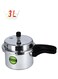 3L Aluminium Pressure Cooker Heavy Duty Induction Compaitable Uniform Heating Convenient To Use High Quality Aluminium Silver