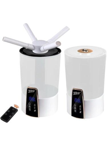 Wtrtr 4L 2 in1 Remote Control Humidifier, Mist Maker For Home, Air Revitalizer,Air Purifier,Air Diffuser (White)