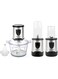 Flexy Food Processor Electric - 4-in-1 Chopper, Mincer, Blender   500W max, 1.2L Glass Jar, 400ML Blender, 30g Grinding Cup, Garlic Peeler   BPA-Free