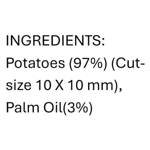 Al Kabeer French Fries, 2.5kg