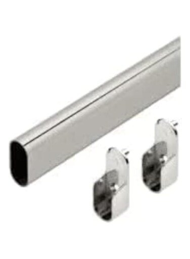 KNP 95 Cm Wardrobe Bar Pack of 3 is a durable and sturdy hanging rod designed for wardrobes, closets, and storage spaces.