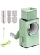 Vegetable Cutter + Cheese Grater - Vegetable Shredder Round Mandoline Slicer, Grater, Salad Maker - Large Feed Port - Suction Base - Vegetable, Fruit, Cookie, OREO, Nuts