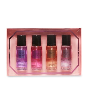 Victoria's Secret Fragrance Mist Collection 4 Piece Mini Mist Gift Set: Love Spell, Pure Seduction, Bare Vanilla, &amp; Velvet Petals