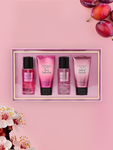 Victoria's Secret 4 x 75ml Set (Pure Seduction Mist &amp; Body Lotion + Velvet Petals Mist &amp; Body Lotion) for Women