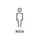 19 x 14cm Personalized Restroom Sign WC Sign Toilet Sign &ndash; Black Single Man