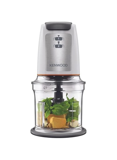 Chopper 500W Electric Food Chopper with 500ml Bowl, Dual Speed, Stainless Steel Quad Blade, Multi Mayo Mayonnaise Attachment, Spatula, Ice Crush Function CHP61.100WH White