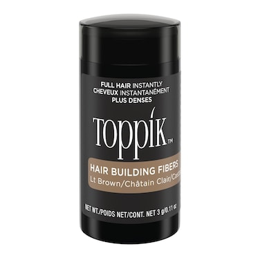 Toppik Hair Building Fibers Travel Size with Premium Keratin Fibers Conceals Hair Thinning &amp; Hair Loss for Fuller Looking Hair that Gives Completely Natural Look For Men &amp; Women Light Blonde, 3 Grams