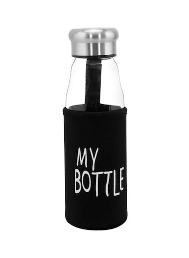 Glass Water Bottle With Pad