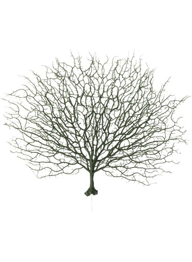 NEWBEAUT Botanical Decor Simulation Coral Branch, Plastic Coral Branch, Artificial Coral Decoration, Landscape Decoration Props for Aquarium Decor (Green) Artificial Tree Branches