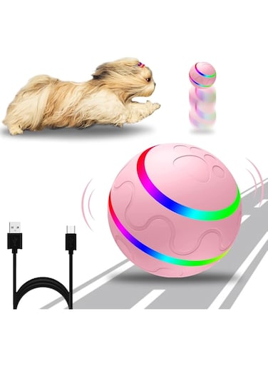 BigTuto Interactive Dog Ball Toys, Active Rolling Ball for Indoor Dogs/Cats with Motion Activated/USB Rechargeable, Moving Bouncing Ball pet Puzzle Toy