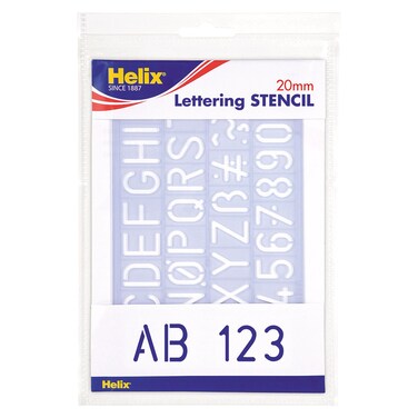 Helix 20mm Lettering Stencil