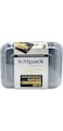 Soft N Cool, Hotpack - 5 Pieces Black Base Rectangular Microwavable Container With Lids 28 Ounce, Plastic, Hsmbb8366