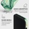 Mobcos iPhone 17 Pro Emerald Flow Premium Case Compatible with Hybrid Dual-Layer Hard Shell + Silicone Protection - Scratch-Resistant Shockproof Mobile Cover