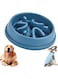 Esforzarse Slow Feeder Dog Bowls, Preventing Choking Slow Eating Pet Bowl, Dog Puzzle Feeder Interactive for Bloat Prevention,Slow Feeding Dog Bowl Pet for Large, Medium, Small Breed Dogs(Blue)