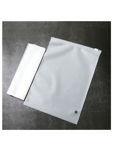 100 Clear Scrub Clothing Zipper Bags, Underwear Socks Clothes Storage Packaging Bags, Plastic Zip lock Bags