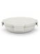 Brabantia - Make &amp; Take Lunch Bowl 1L - Compact Flat Design - Secure Click Closing - Leakproof - Airtight Lid - Suitable for Freezer - Dishwasher &amp; Microwave Safe - Light Grey