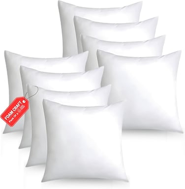 CRAFT&Acirc;&reg; Soft Cushion Fillers - Set of 8 Microfiber Cushion Inserts (16" X 16")