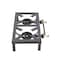 Heavy Duty Double Burner Gas Stove Iron Frame Portable Cooking Stand with Manual Control