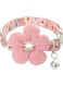 Bolivia's Small Dog Collar with Flower, Adjustable Length Cute Dog Collar with Bell for Cats Girls and Small Dogs Puppy, No Pressure Breakaway Cute Collars Accessories Gift for Small Puppy