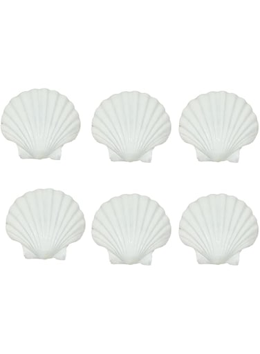 Bolivia's Sea Shells, 6 Pcs 10-11cm Crafts Decoration Crafting Scallop Shells for Crafts DIY Painting Beaching Wedding Decoration, Sea Shells for Decorating, Beach Natural Scallop Shells Bulk