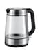 Kenwood Glass Kettle 1.7L Cordless Electric Kettle 2200W with Auto Shut-Off &amp; Removable Mesh Filter ZJG08.000CL Clear/Silver/Black