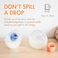 Boon Trove Silicone Manual Breast Pump With Travel Pouch - Hands Free Breast Pump - Passive Breast Milk Collector Shell For Newborns - Breastfeeding Essentials - 2 Count Clear B11531