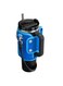 hydration carrying case, fits a 30oz thermos, with handle, crossbody bag, card holder and detachable shoulder strap, blue.