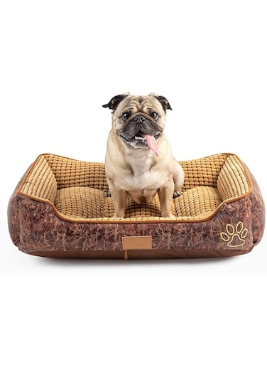 Skade Deluxe Large Dog Bed Cat Pet Pillow Fleece, Fur Velvet, Oxford Fabric, Detachable and Washable Pet Sofa Bed for Small Medium Large Dogs Cats Pet (Medium)