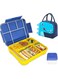 Spardar Lunch Box for Kid School,Children's Lunch Box with Compartments, Leakproof with 5 Compartments and Cutlery Set, Perfect for School, Nursery &amp; Trips (Royal Blue)