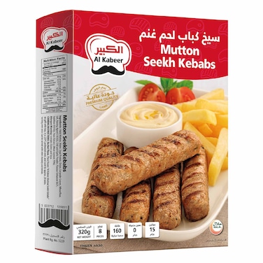 Al Kabeer Mutton Seekh Kebab, 320g