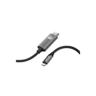 USB-C to HDMI 4K Cable 2M &ndash; 4K@30Hz, Mirror &amp; Extend Modes, Braided Design