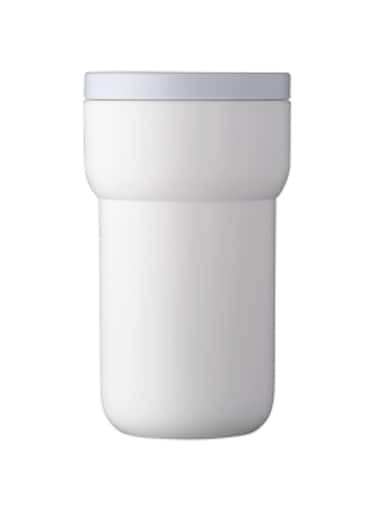 Mepal Travel Mug Ellipse 275 ml White &ndash; Togo Coffee Mug &ndash; Leak-proof &ndash; Compact Size &ndash; Fits in Almost All Cup Holders, Polypropylene, Diameter 84 x 146 cm