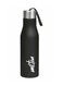1000ml Stainless Steel Water Bottle, Single-Walled, BPA-Free, Leak-Proof, Rust-Free,Easy to Carry, Easy-Grip Fridge &amp; Gym Bottle for Men, Kids, School &amp; Travel - Super Black