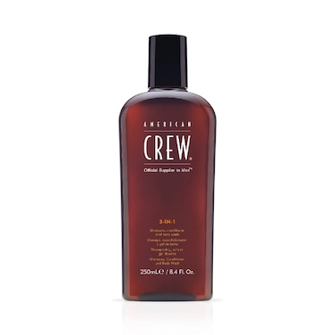 American Crew Hair 3in1 Shampoo, Conditioner, and Body Wash   250 Ml