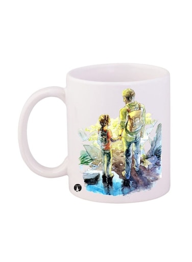 The Last Of Us Printed Coffee Mug White/Blue/Green