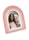 Isaac Jacobs 2x3 Vertical Pink Arc Resin Picture Frame with Gradient Design, Decorative Photo Frame, Tabletop &amp; Wall Display, Hanging Display &amp; Home Decor (2x3, Pink)