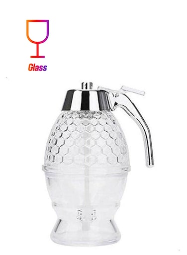 Dispenser Jar Container Cup Portable Acrylic Honey Squeeze Clear 200ml