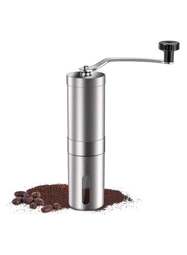 TIME Portable Manual Ceramic Coffee Bean Grinder Stainless Steel Hand Handmade Mill Kitchen Grinding Tool