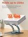 tounee Swivel Laptop Stand for Desk, Adjustable Computer Stand Laptop Holder with 360&deg; Rotating Base, Ergonomic Laptop Riser Compatible with Air, Pro, All Laptop 10-16"
