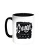Grunge Forever Rock Printed Coffee Mug Black/White 11ounce