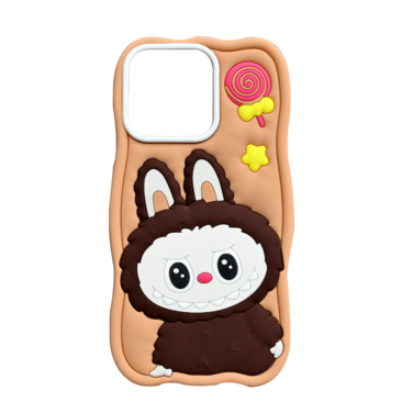 LABUBU SILICONE COVER IPHONE 16 PRO MAX ORANGE