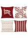 Pillow Covers Set of 4 18X18 inch Linen Farmhouse Home Decor Square Geometric Abstract Accent Pillow Cover Decorative Cushion Modern Outdoor Indoor Throw Pillow Case for Couch Sofa Chair