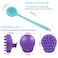 Cinlitek Silicone Back Scrubber Body Brush &amp; Hair Scalp Massager Brush, Long Handle Shower Brush, Exfoliating Shower Scrubber, Hair Dandruff Shampoo Brush For Men/Women/Pets-2Pack