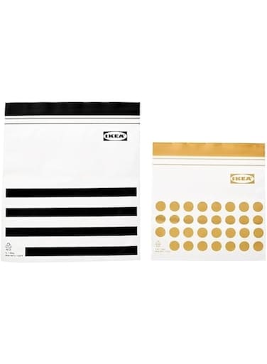 Lukadah Premium Quality Resealable Sealing Bags-ISTAD-Zipper Lock-Reuseable Zipper Bags,Food Organizers-Sandwich Bags (Pack of 60-30x1L+30x0.4L)