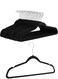 20 Pack Slim Velvet Non-Slip Suit Hangers Clothes Coat hangers with 360 Degree Hook for Home Storage Sturdy and Space Saving Wardrobe
