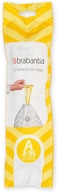 Brabantia PerfectFit Bin Liners Multipack Size A (3 Litre) &ndash; 200 Bags, 
Thick Plastic Trash Bags with Tie-Tape Drawstring, White