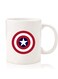 Premium Quality Two Sided Printed Coffee Mug Tea Cup For Home Office, Kids Men Women Captain America Shield 1